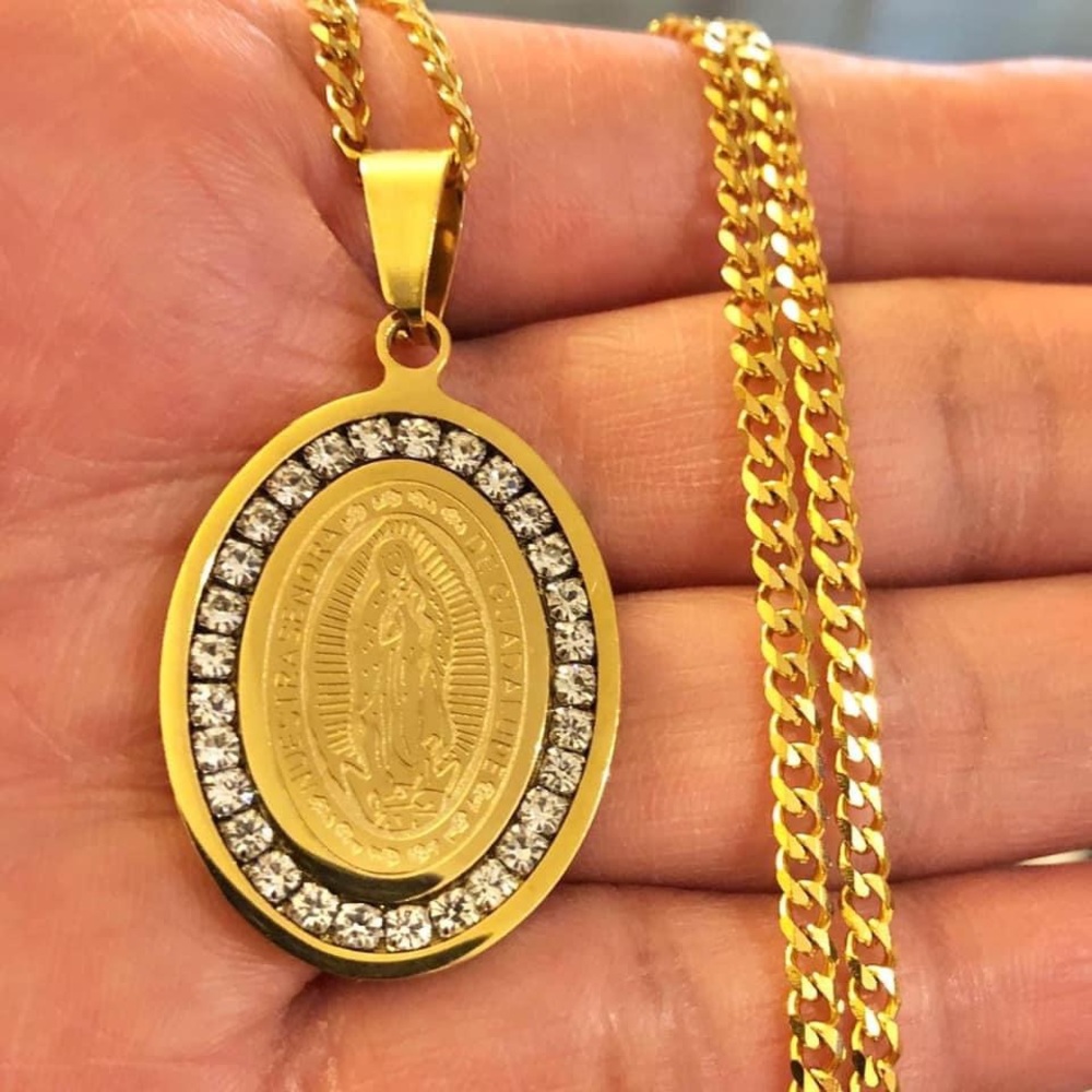 Gold Plated Stainless Steel Religious Necklaces